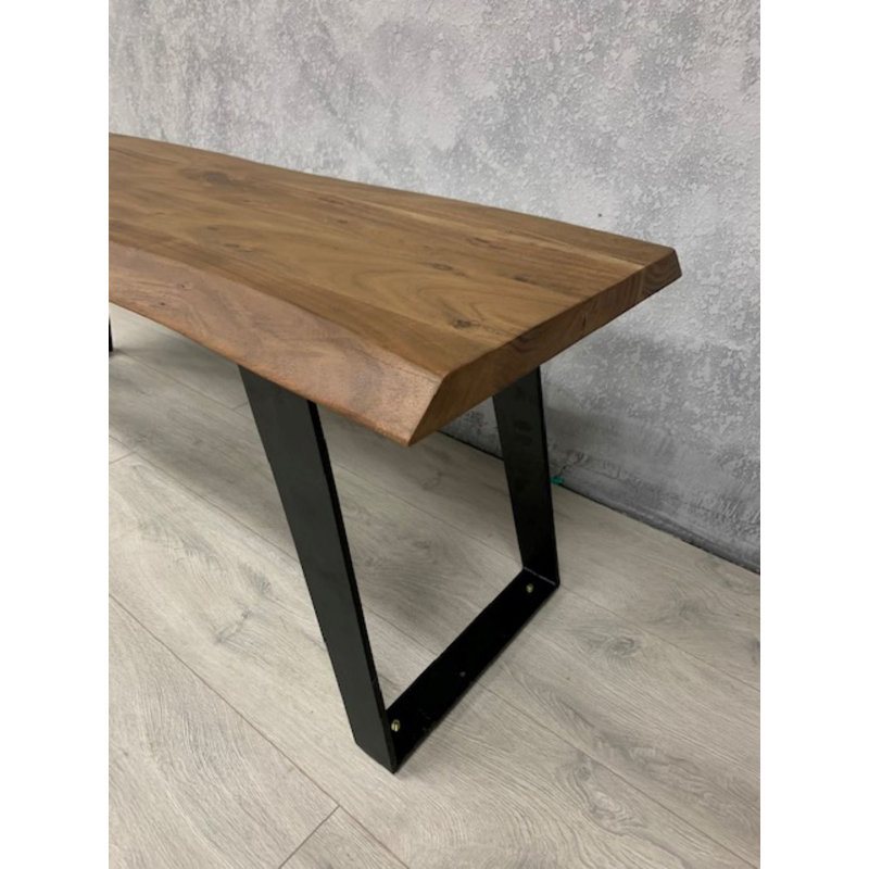 Banc en bois Garion, H 18 po x l 60 po x P 16 po