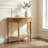 Rustic Accent Half Moon Entryway Table – Space-Saving Console Table With Storage For Narrow Corridors-2116166605