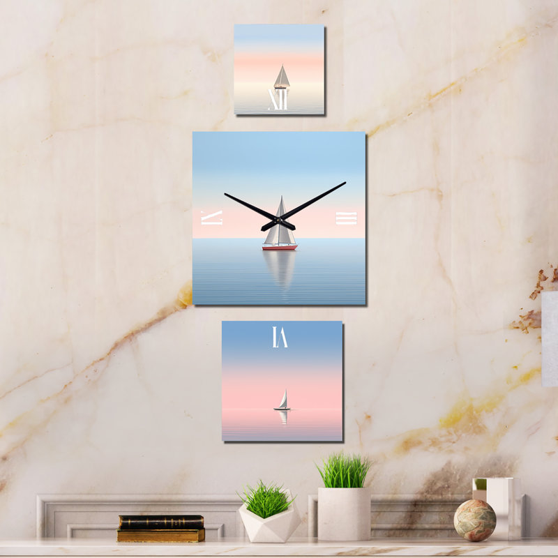 Madasyn - Nautical & Beach Large Nautical & Coastal Wall Clock