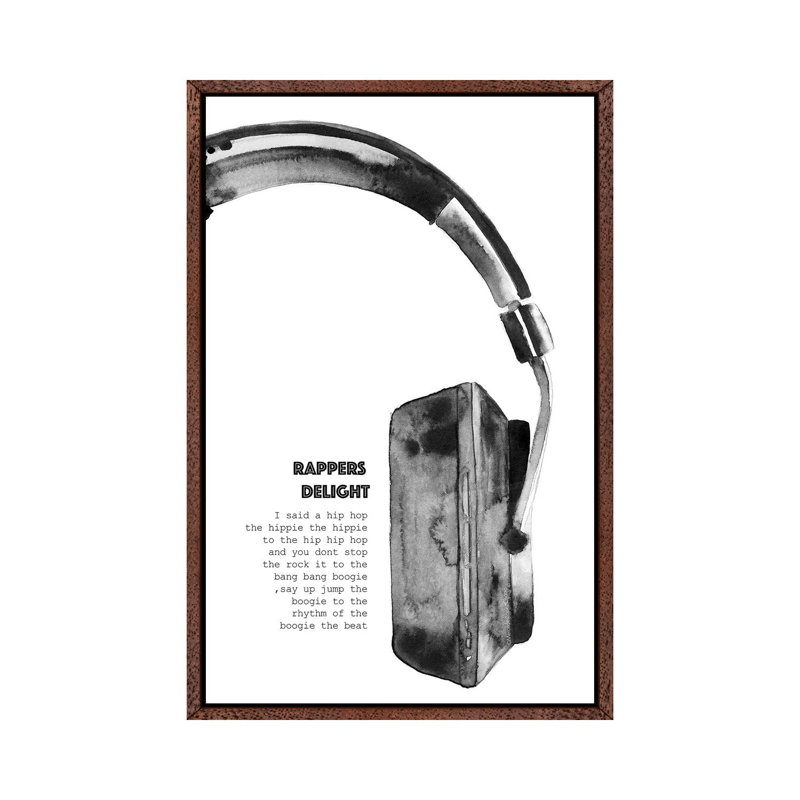 Rappers Delight 1 Piece Painting on Canvas, 101.6 cm H x 66.04 cm W, Classic Wood Framed Canvas