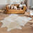 Champagne Cowhide Rug – Genuine Leather Area Rug-17796348
