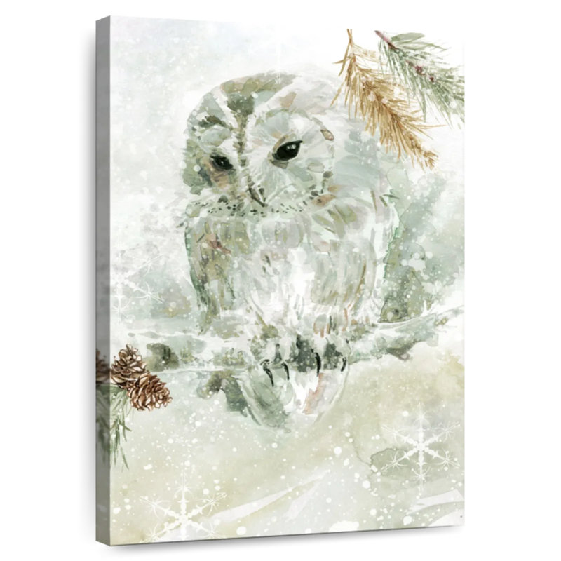 Brampt Winter Lodge Owl, 24" H x 16" W