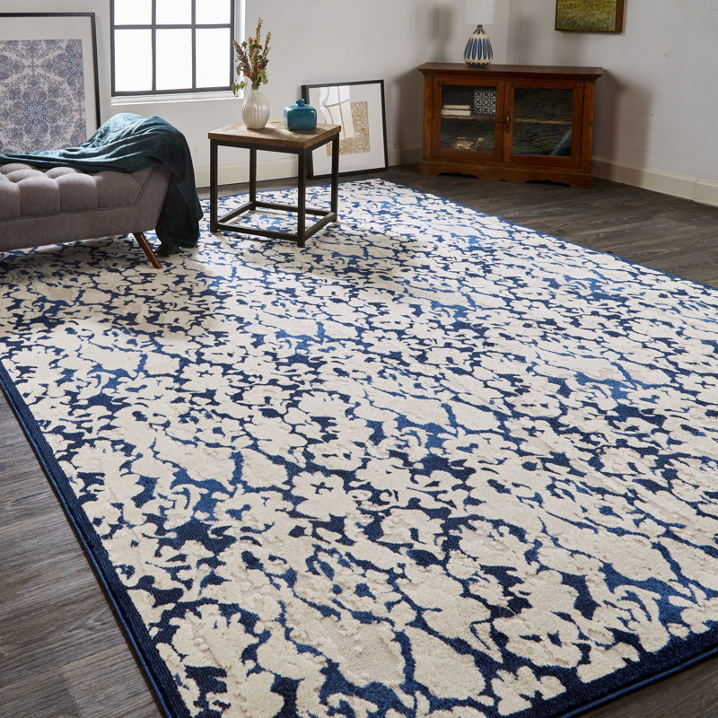 Tapis ivoire tissé à la machine Semillon, Rectangle 10 pi x 13 pi 2 po