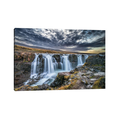 Falls In Iceland by Jeffrey C. Sink - Wrapped Canvas Print