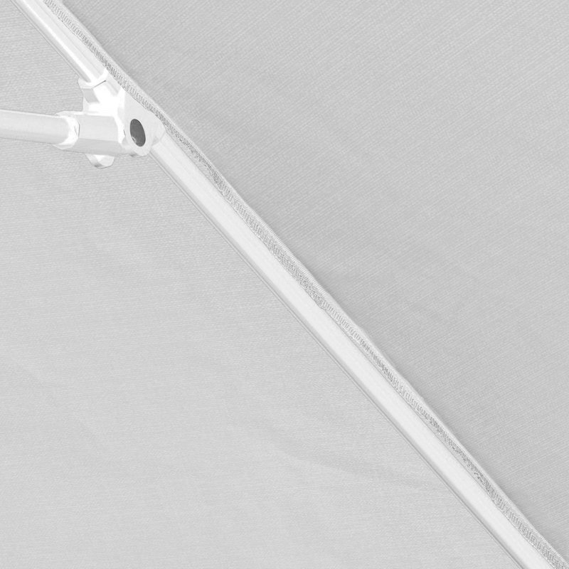 Parasol en aluminium 9 po, Blanc