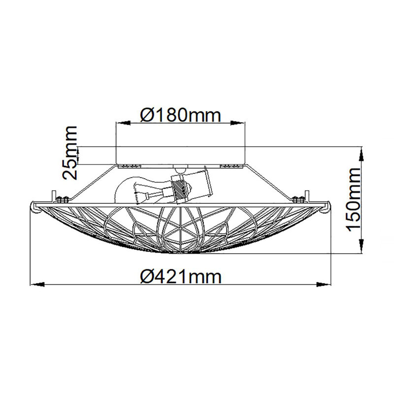 Ringold Glass Semi Flush Mount