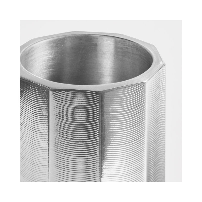 Gussy Aluminum Table Vase, 7" H x 2" W x 2" D