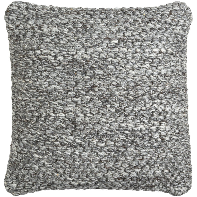 Housse de coussin carré en rayonne / viscose Cuttack, H 22 po x l 22 po