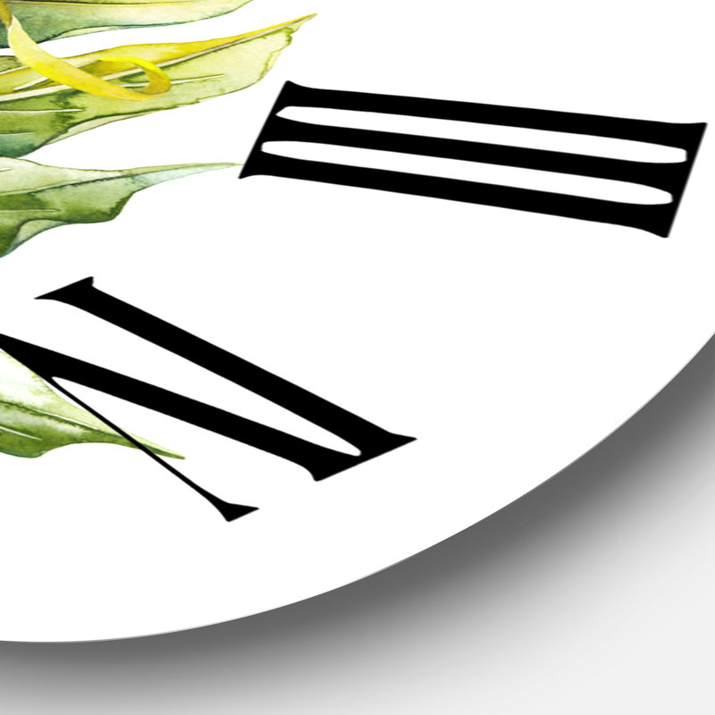Ylang Ylang Flower - Horloge murale traditionnelle, Grand