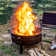 Jimiyah  36"W x 25.6"H Wood Burning Fire Pit with Lid & Grill, Outdoor Fire Pit Table