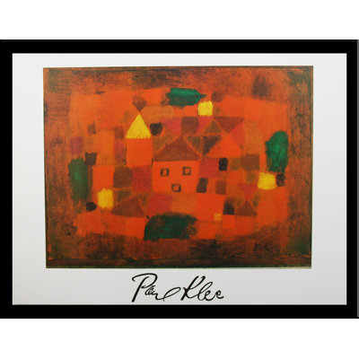 Museum Masters 'Paesaggio Al Tramonto, 1923' by Paul Klee Framed Painting Print, 24x32 Inch