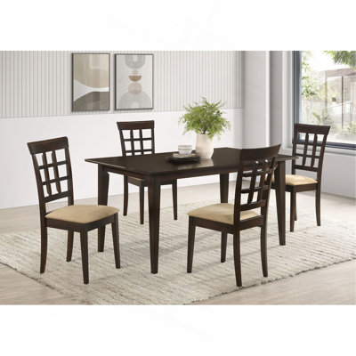 Cappuccino And Beige Dining Set