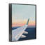 Avion, coucher de soleil sur une aile d'avion, conception de The Prints Vibe-130764098-130764095