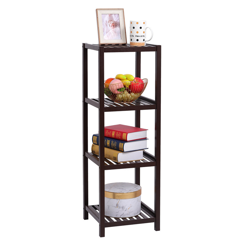 Frere 12.99'' W Manufactured Wood Shelving Unit, Brown