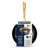 Granitestone Charleston Collection Hammered Navy 4 Qt Deep Saute Nonstick Pan with Lid