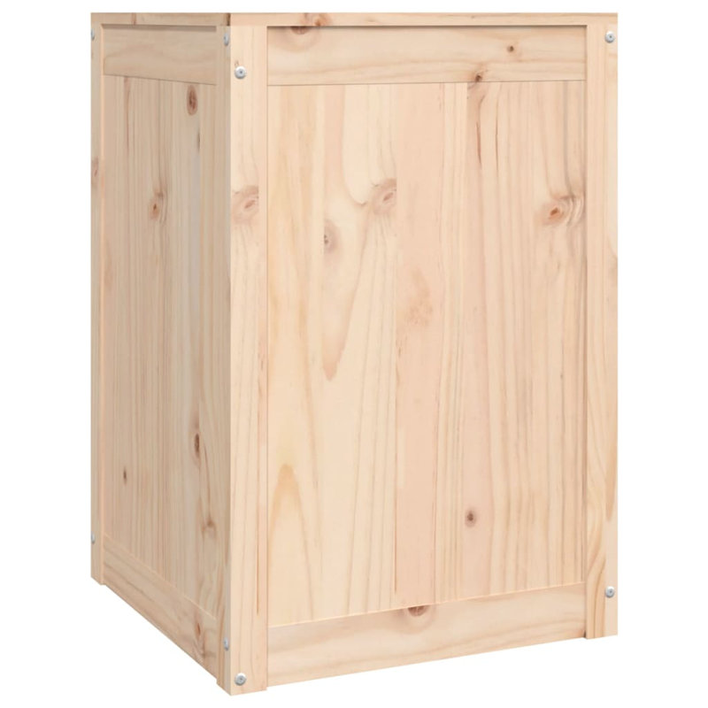 Wood Cabinet Laundry Hamper, Brown