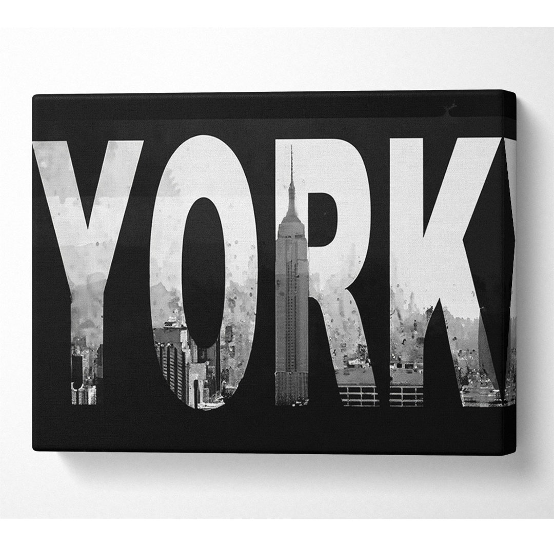 New York City Sign - Kunstdrucke auf Leinwand