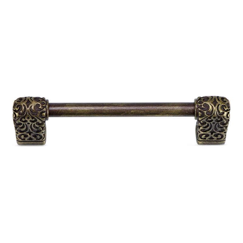 Via Veneto 6" c.c. pull; Soft, 4", Antique Brass