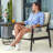 Alilet Powder Coated Steel Outdoor Lounge Chair-351924445