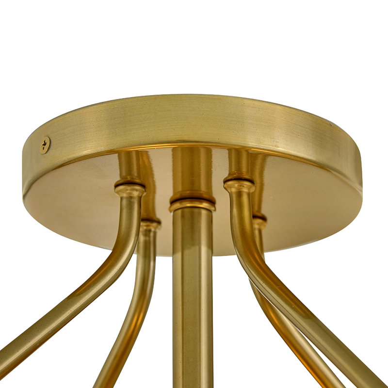 Gus Medium Semi-Flush Mount, Gold
