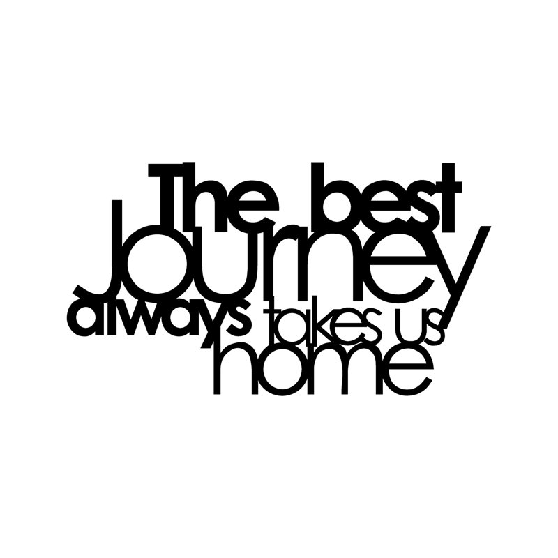 Wall Decor on Metal, Black