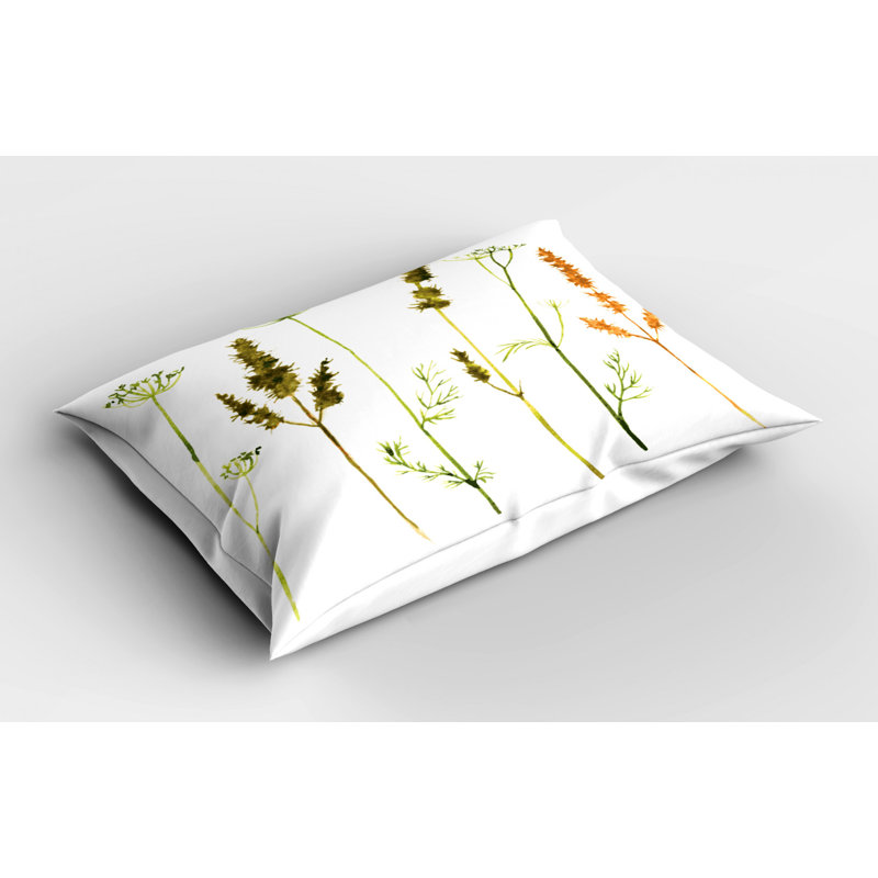 Flowers Polyester Sham Set, Queen