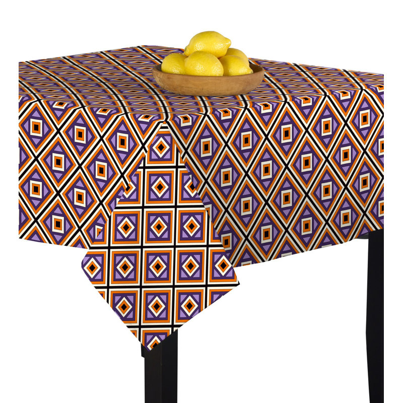 Lang Halloween Geometric Tablecloth, 84" W x 84" L