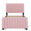 Lit plateforme tapissier avec lit gigogne-1698967620