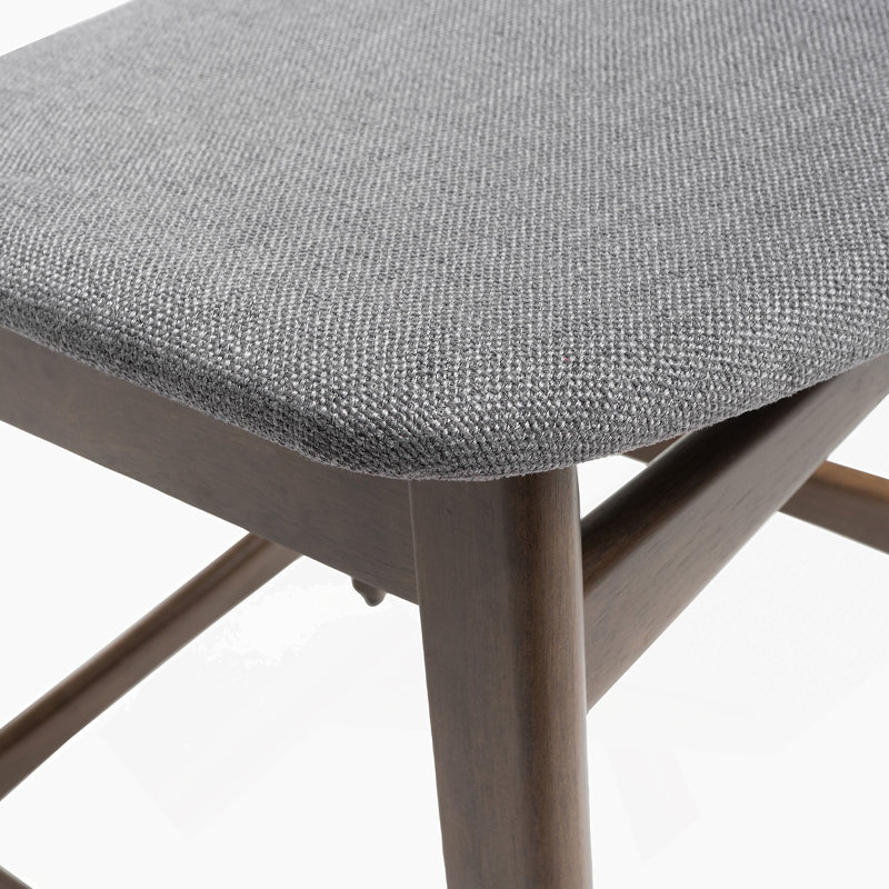 Chaise à hauteur de comptoir, Dark Gray Seat/ Walnut Frame