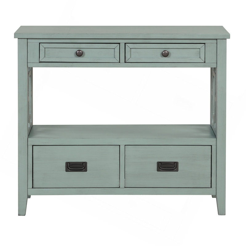 Estevon 36" Solid Pine Console table, Green