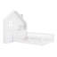 Lit maison avec fenêtre, tiroirs, tablettes, garde-corps et port USB-582269743