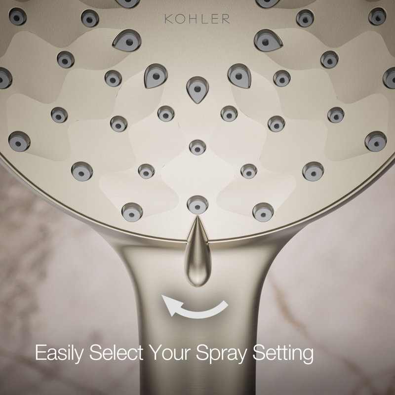 Awaken B110 Four-Function Handshower, 2.5 Gpm, Vibrant Brushed Nickel