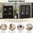 Sideboard With Double Glass Doors And Drawer-338549062