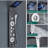 45.28'' Shower Panel with Fixed Shower Head