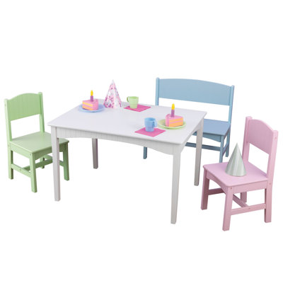 Nantucket Kids 4 Piece Play Table and Chair Set by KidKraft