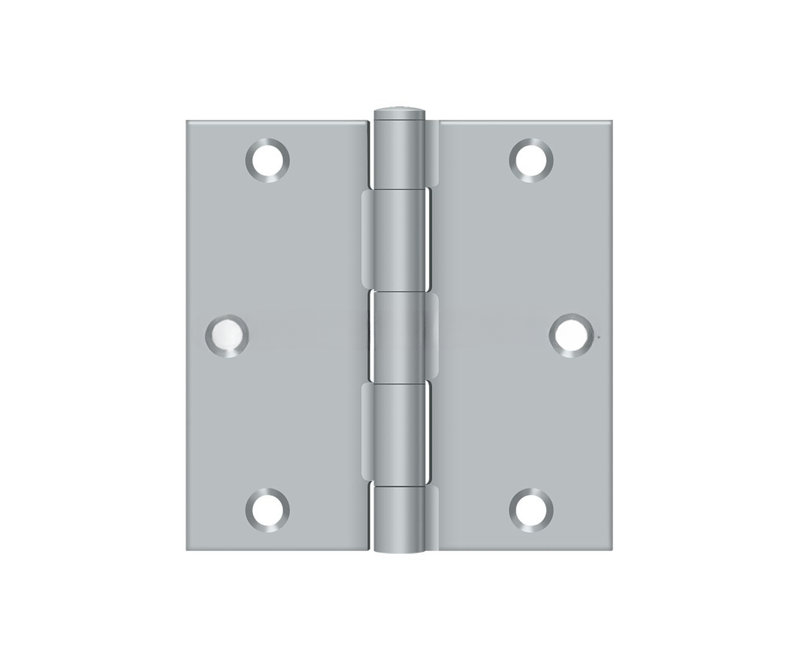 Steel Hinge, Brushed Chrome