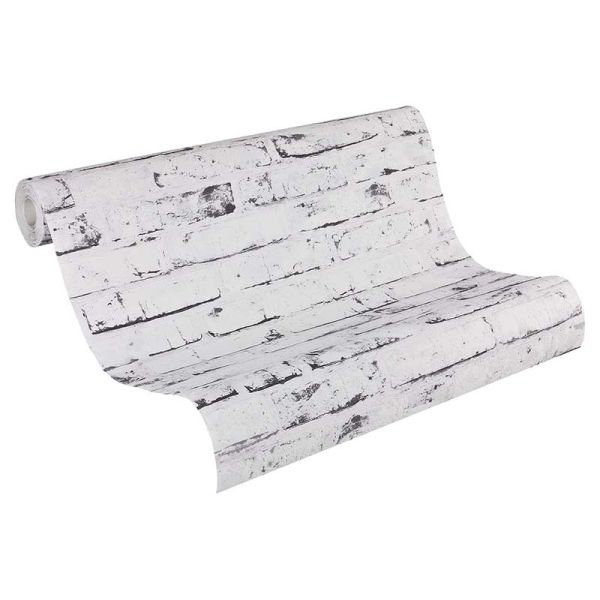 Andile Brick Double Roll, Beige/Gray