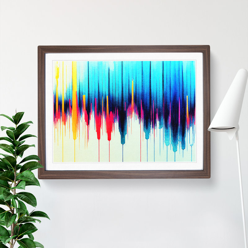 Equalizer Audio Vol.3 Abstract - Wall Art, 46cm H x 64cm W x 2cm D, Walnut