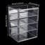4-Tier Clear Display Case Blind Box Figure Storage Box Showcase Dustproof Rack