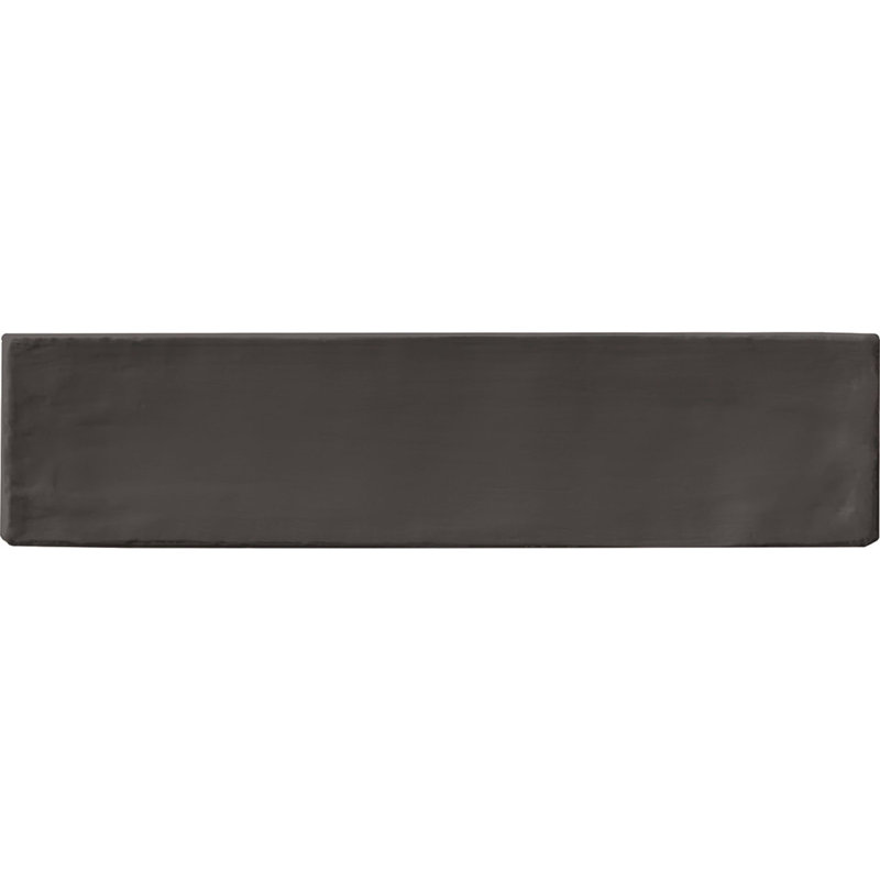 Totalook Matte Series 2.5" x 10" Porcelain Wall & Floor Tile, Black