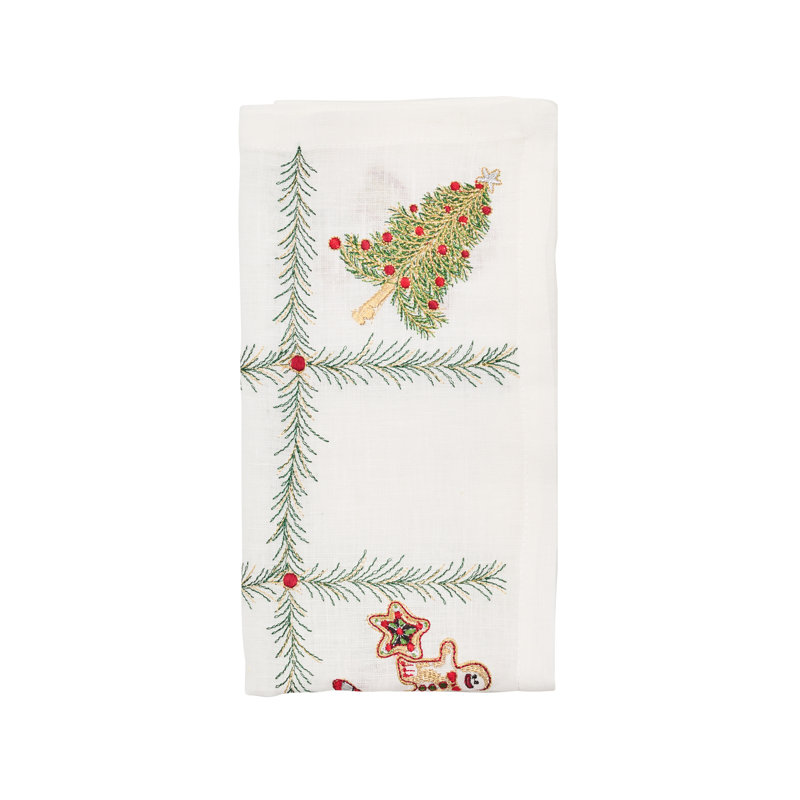 Xmas Trellis Napkin