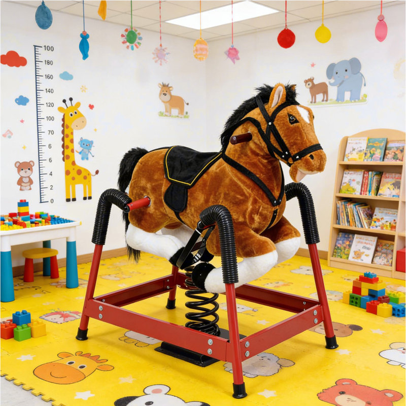 Jouet pour cheval à bascule Soft Kids, cheval à bascule, Brown, Brown