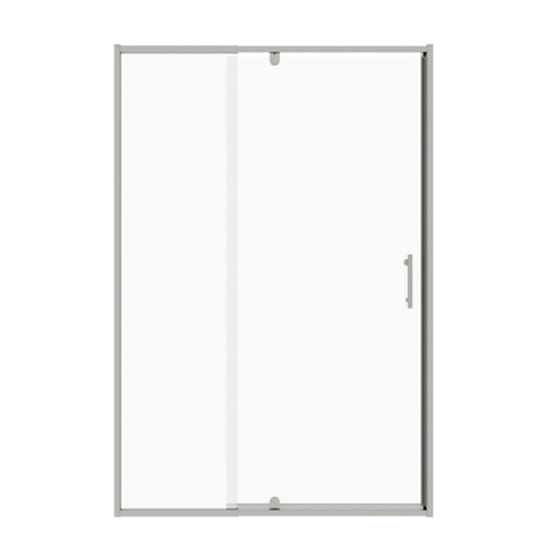 Porte de douche pivotante pivotante avec verre trempé, Chrome