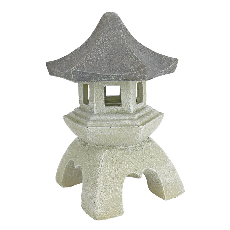 Pagoda Decorative Lantern, 26.67cm H x 19.05cm W x 19.05cm D