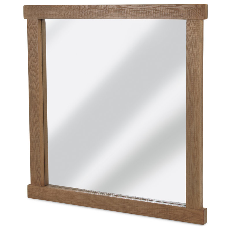 Thibodaux Wood Flat Wall Mirror