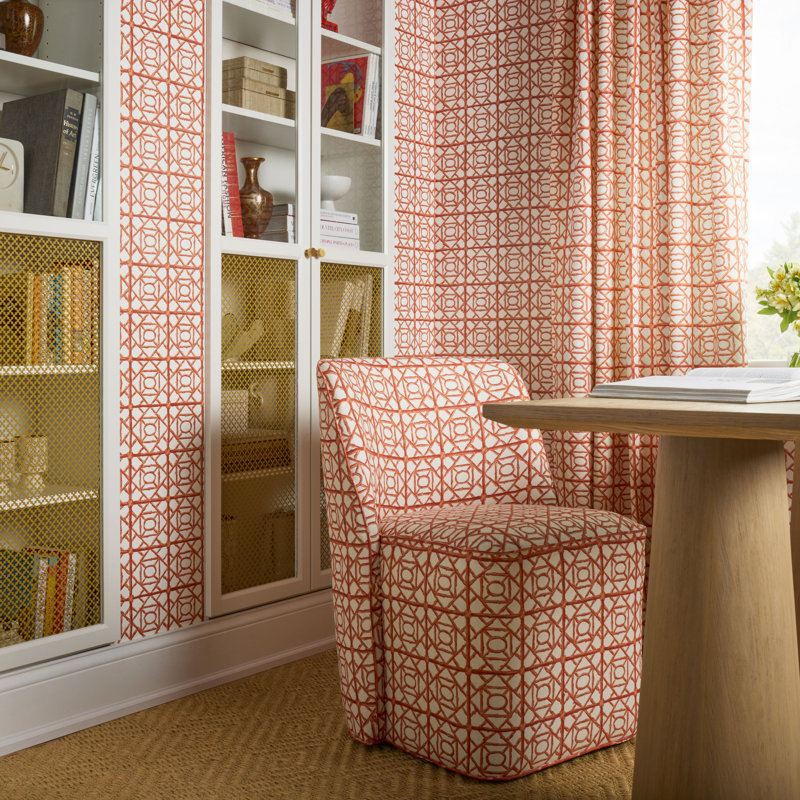 PETITE CHARMS 100% Linen Fabric, LACQUER RED