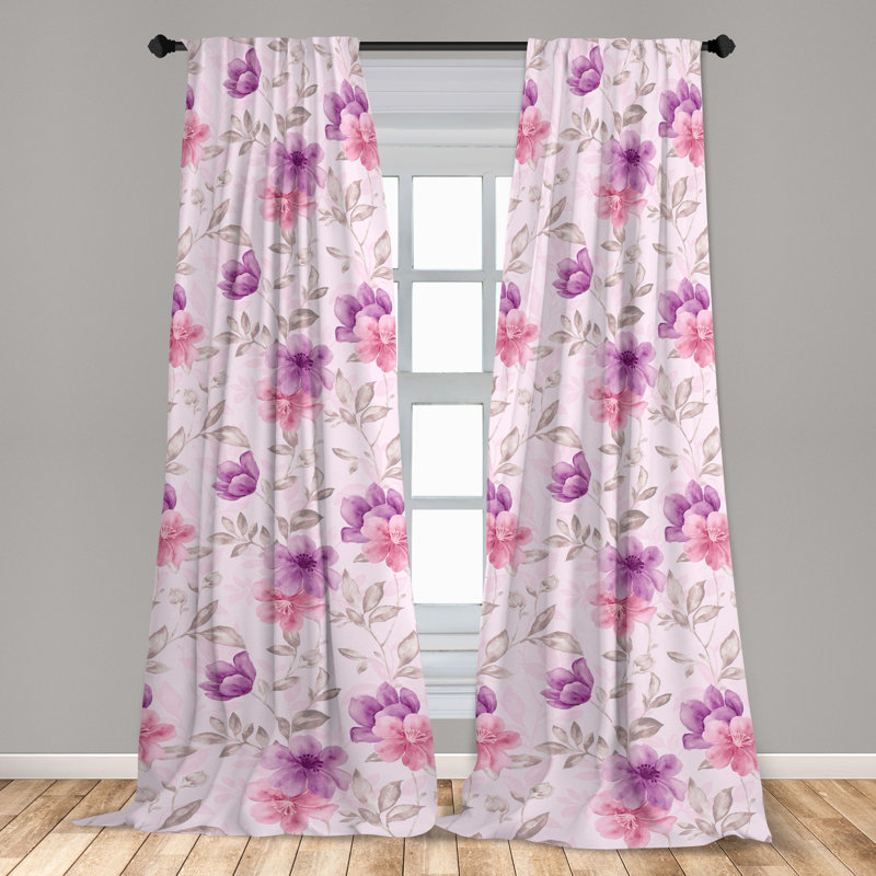Harkers Semi Sheer Curtain Pair, 63" W x 56" L