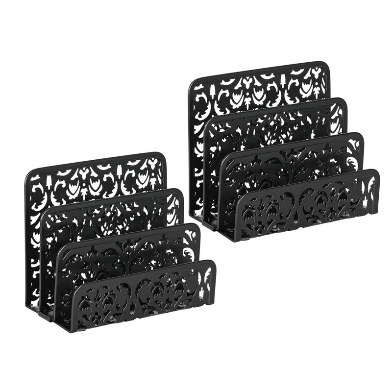 Metal Desk Organiser, Black