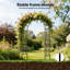 243cm H x 150cm W Metal Arched