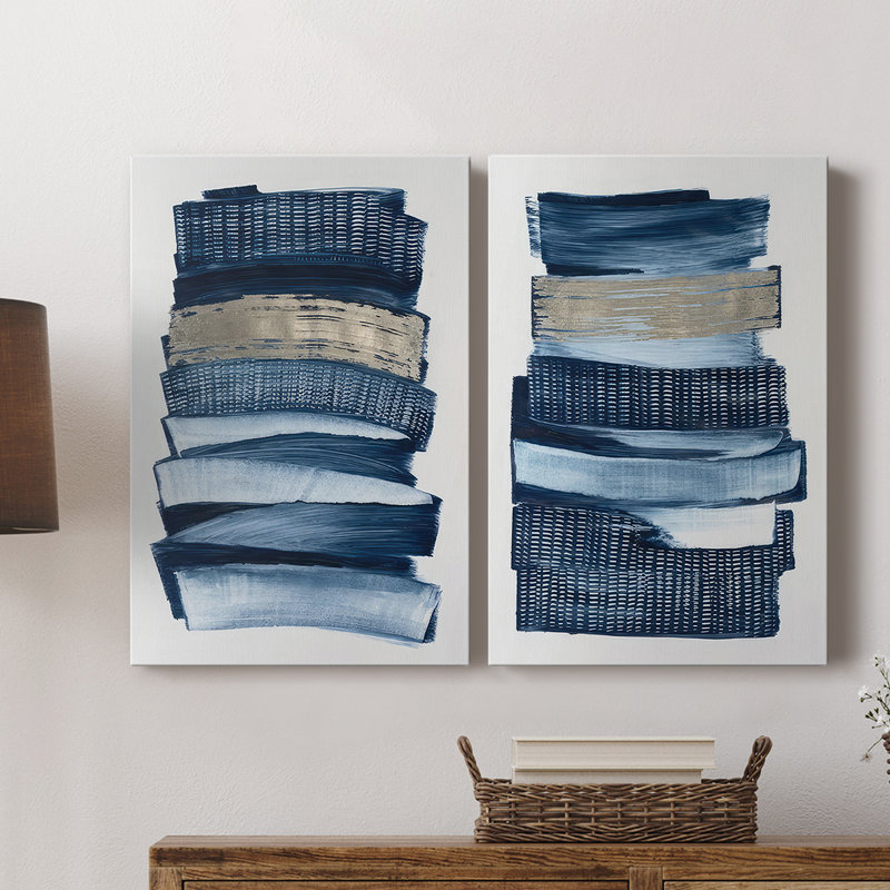 Lineups I - Toile tendue avec châssis de qualité supérieure - Prêt à accrocher, H 12 po x l 16 po